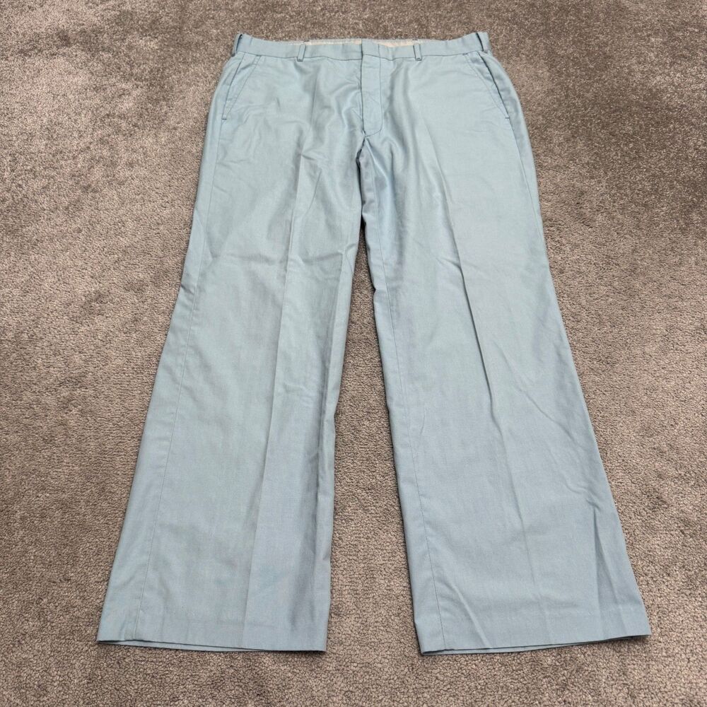 Vintage Levi's Straight Leg Chino Pants Mens 36 Light Blue Flat Front Cotton